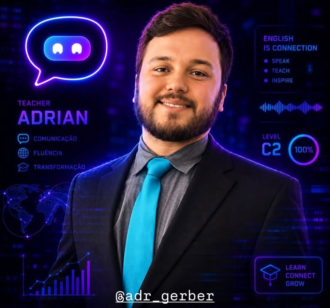 Teacher Adrian, professor de inglês da Spikinglix