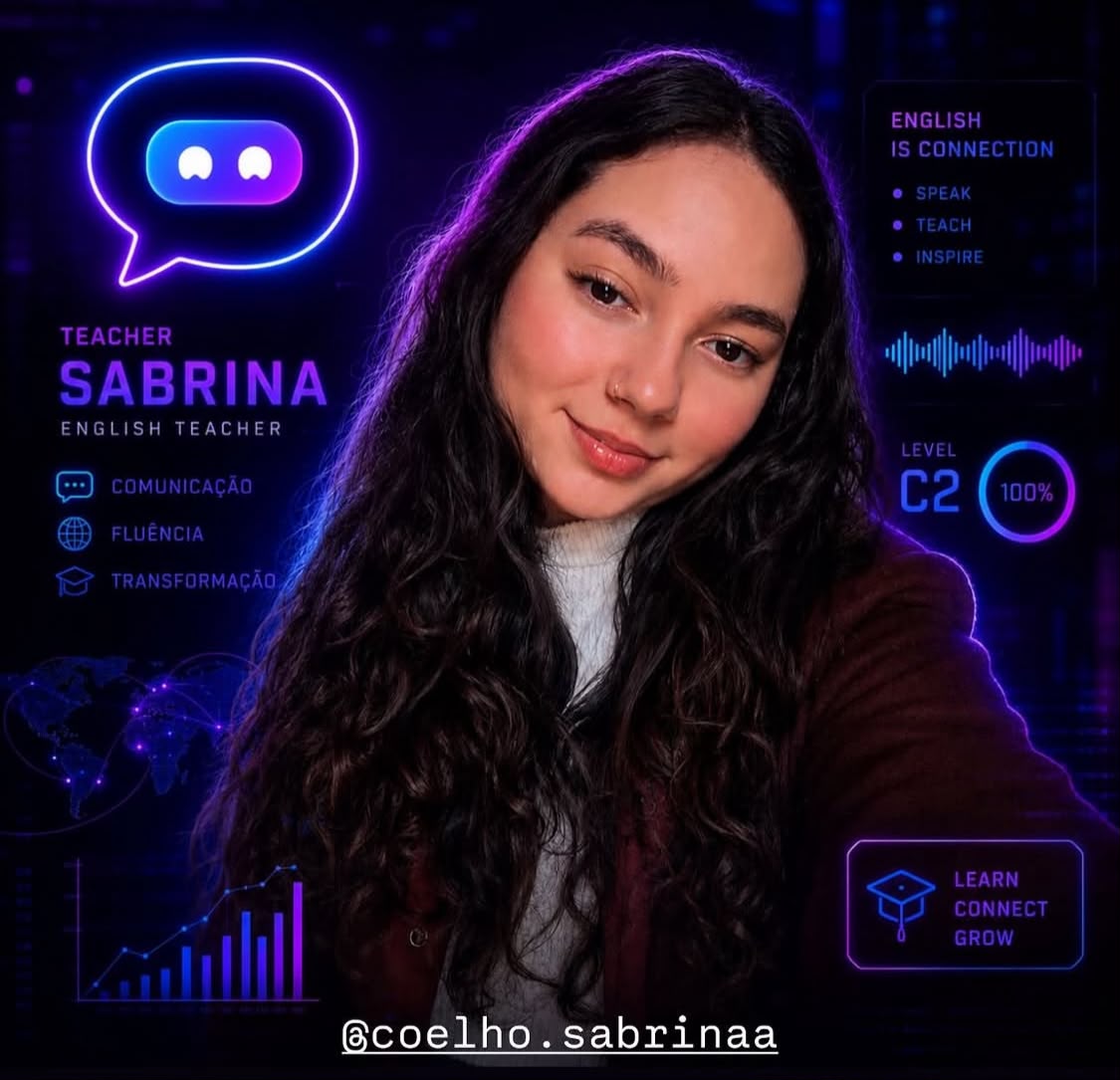 Teacher Sabrina, professora de inglês da Spikinglix